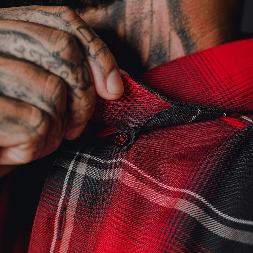 DIXXON x SOCIAL DISTORTION PRISON BOUND Collab Flannel Shirt - Men's XL Tall - Picture 6 of 12